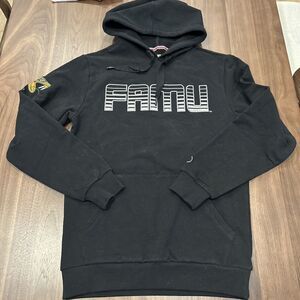 Men's FISLL Black Florida A&M Rattlers Puff Print Sliced Pullover Hoodie Small